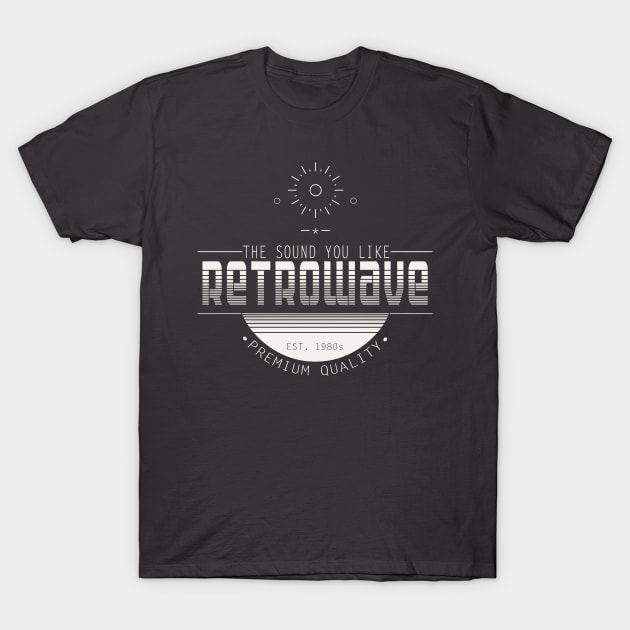 Retrowave sound (light logo) T-Shirt by ModManner